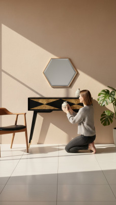Console table, table console, sideboard, end table, wood, modern luxury, gold design