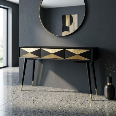 Luxury console table table console sideboard side table wood modern gold design