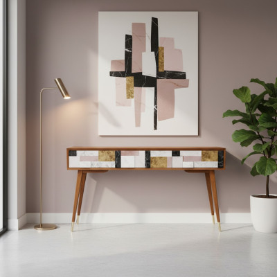 Console table table console sideboard wood modern luxury design furniture.