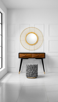 Console table table console chest side table wood modern luxury brown design