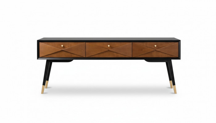 Console table desk console chest of drawers sideboard wood modern luxury brown design new