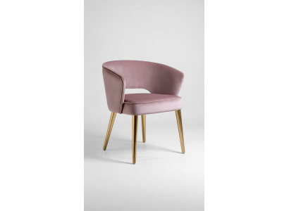 Luxury dining chair, chair, armchair, seat, 1 seat, club chair, fabric dining room, pink