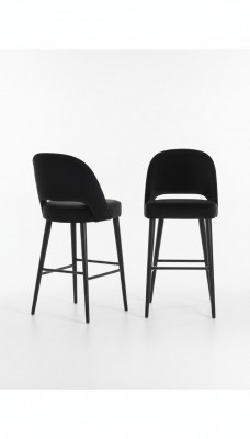 Bar stool stool bar chair chair modern polyester black fabric wood design new
