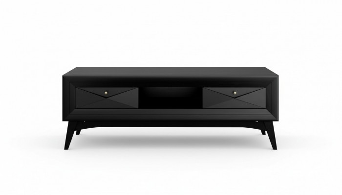 Lowboard TV stand sideboard table living room modern wood black design