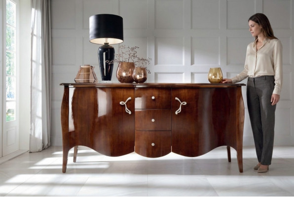 High-quality sideboard cabinet luxury cupboard cabinets living room wood brown new
