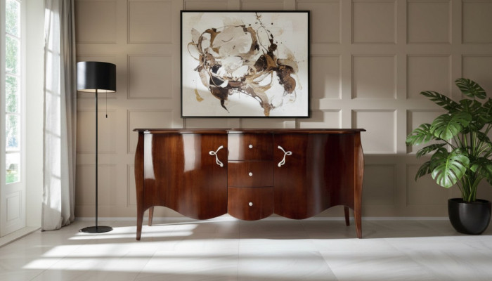 High-quality sideboard cabinet luxury cupboard cabinets living room wood brown new