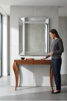 Brown console table, console, side table, wooden furniture, new