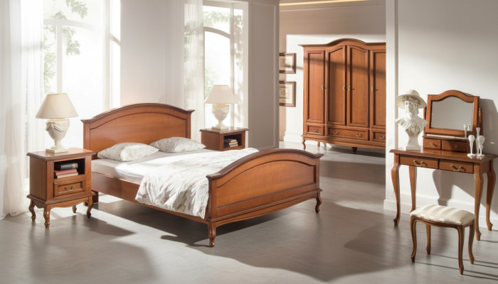 Baroque-Rococo Nightstands Classic Brown Bedroom Nightstands 2-piece Set