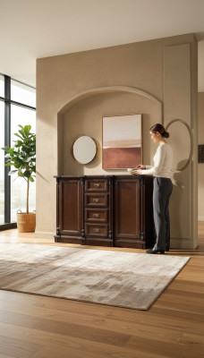 Dresser Sideboard Dressers Cabinet Cabinets Living Room Wood Baroque Brown Furniture
