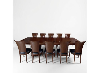 High-quality conference table set table 10x chairs furniture wood tables office luxury