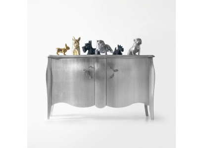 Silver sideboard dresser buffet cabinets dressers wood luxury furniture silver