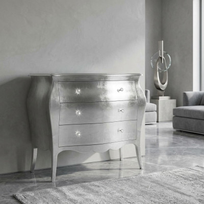 Dressers Cabinets Dressers Wood Luxury Furniture Bedroom Classic Silver Design