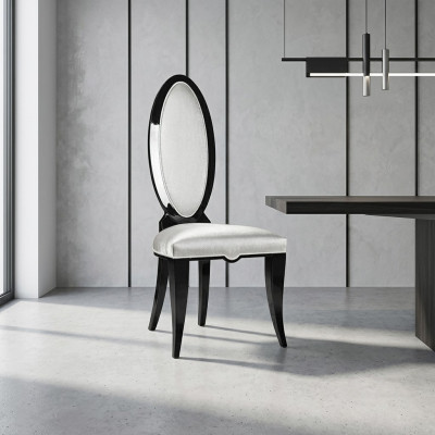 White dining chair luxury seat dining furniture armchair baroque style