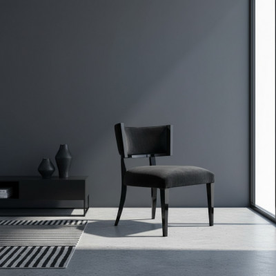 Dining room chair, chair, armchair, design chairs, armchair, seat, wood, luxury, black.