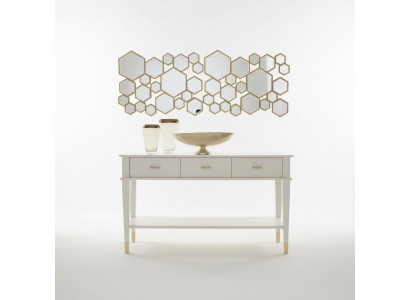 Console table dressing table console luxury wood bedroom white modern