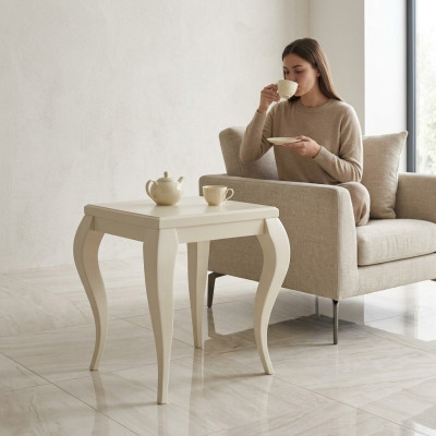 Coffee table side table tables living room luxury beige modern table furniture new