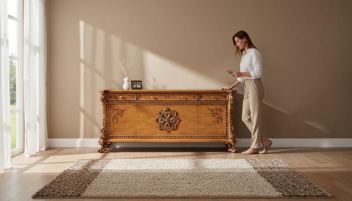 Luxury dresser XXL sideboard dressers wood sideboard furniture cabinet brown