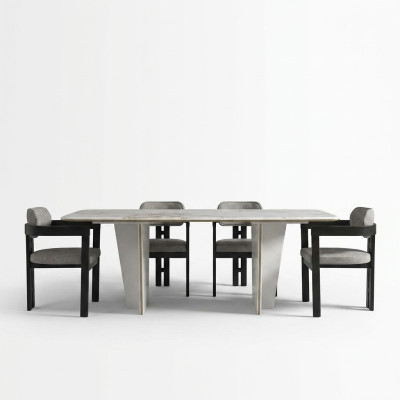 Dining room set dining group dining table luxury chairs dining nook 5-piece white