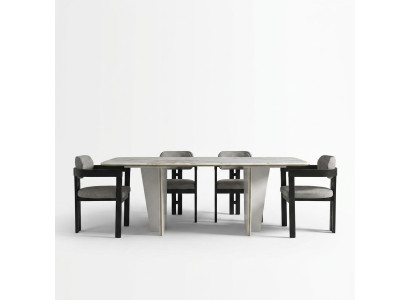 Dining room set dining group dining table luxury chairs dining nook 5-piece white