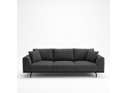 Four-seater sofa 4-seater sofas modern gray design fabric polyester new