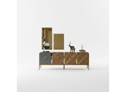 Sideboard Dresser Luxury Cabinets Dressers Living Room Wood Brown Furniture