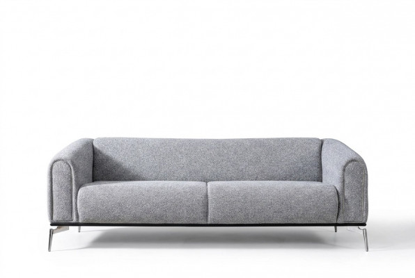 Three-seater sofa 3-seater sofas seat fabric gray living room modern luxury