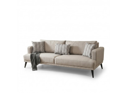 3-seater Sofa Three-seater Sofa Fabric Beige Living Room Modern Design