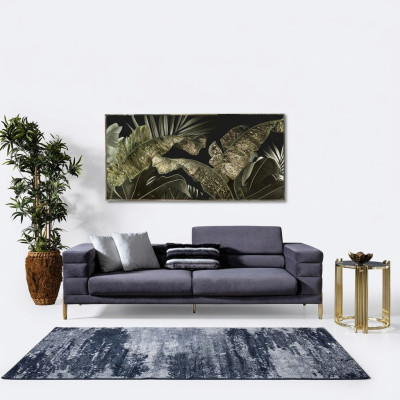 Three-seater sofa 3-seater sofas fabric gray living room luxury modern seating