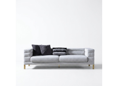 Four-seater sofa, 4-seater sofas, fabric, white, living room, luxury, modern seating.