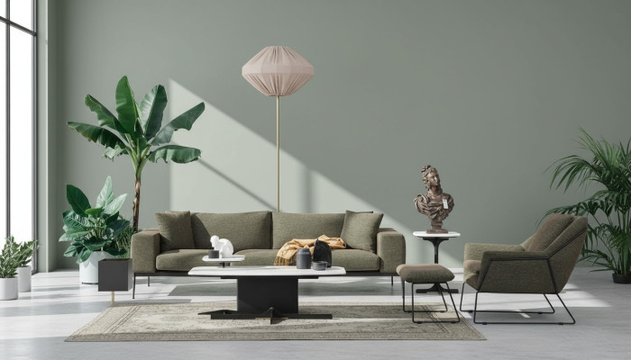 Modern sofa set three-seater armchair sofa couch fabric furniture group set