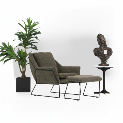 Modern Green Armchair Cocktail Chair Wing Chair Living Room Furniture Design