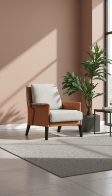 Armchair Wingback Chair Cocktail Chair Fabric Living Room Orange Modern Gray
