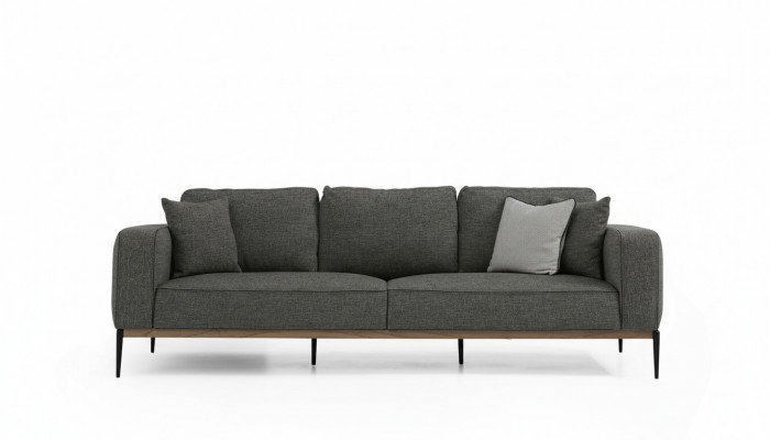 Four-seater sofa 4-seater fabric sofas modern design living room gray
