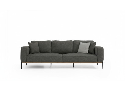 Two-seater sofa 2-seat fabric sofas modern design living room gray