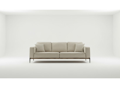 Sofa three-seater 3-seater fabric modern sofa design living room beige