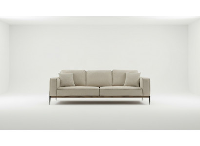 Sofa three-seater 3-seater fabric modern sofa design living room beige