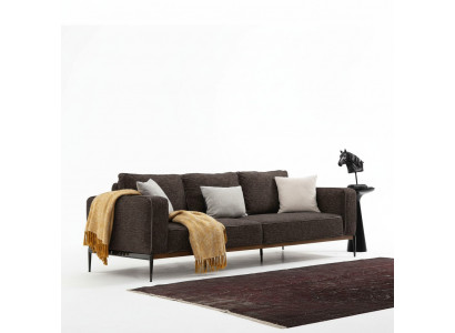 Four-seater sofa 4-seater fabric sofas modern design living room grey