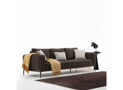 Two-seater Sofa 2 Seater Fabric Sofas Modern Design Living Room Grey