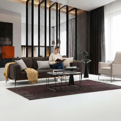 Sofa set 2-seater armchair two-seater gray fabric sofas modern design