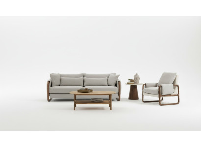 Sofa set 21 seater armchair two-seater modern fabric gray set design