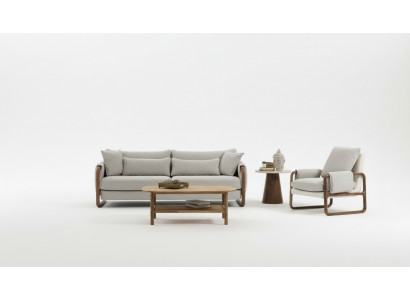 Sofa set 21 seater armchair two-seater modern fabric gray set design