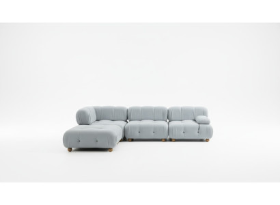Corner sofa fabric living room sofas corner gray modern polyester design