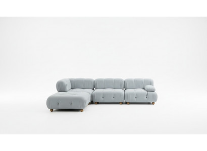 Corner sofa fabric living room sofas corner gray modern polyester design