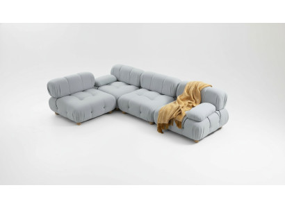 Living room sofa set, fabric, gray, modern, polyester, design