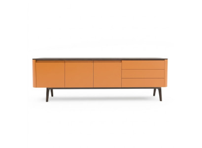 Sideboard dresser luxury cabinets dressers living room wood furniture orange