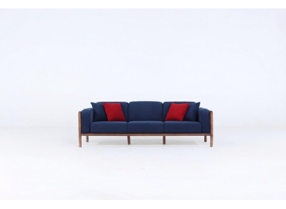 3-seater sofa three-seater modern fabric blue sofa design living room new