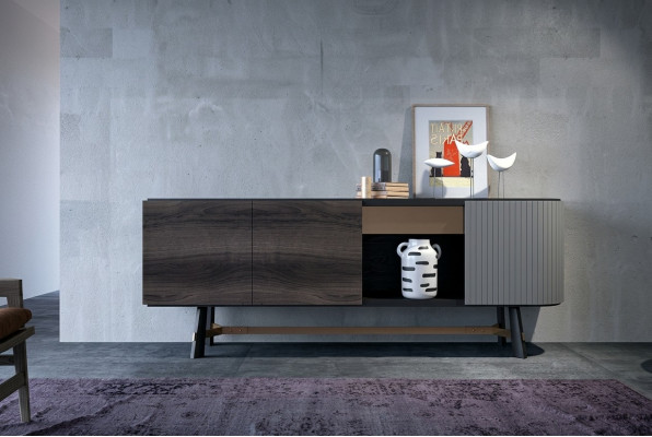 Sideboard dresser wood sideboard cabinet dining room modern black