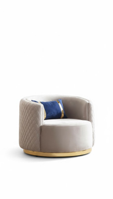 Modern armchair stainless steel furniture wing chair single-seater living room furniture