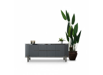 Gray sideboard luxury dresser side cabinet dining room furniture wooden furniture