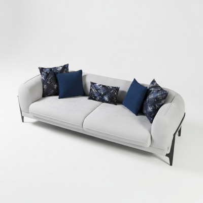 Modern three-seater fabric furniture living room couch designer furniture sofas